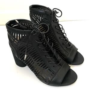 Sam Edelman Rocco Heeled Sandals Booties Black Size 7.5